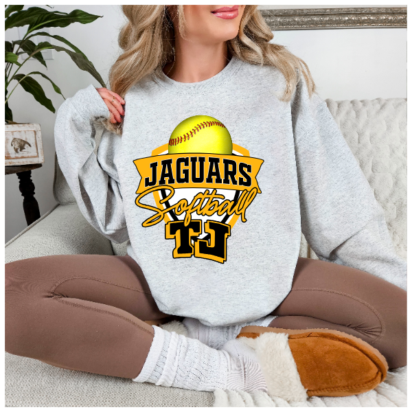 TJ Softball Crest Crewneck - Solid Softball