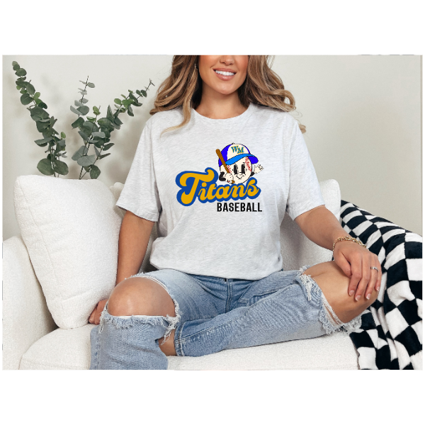 Baseball Retro Dude - Tshirt West Mifflin Titans