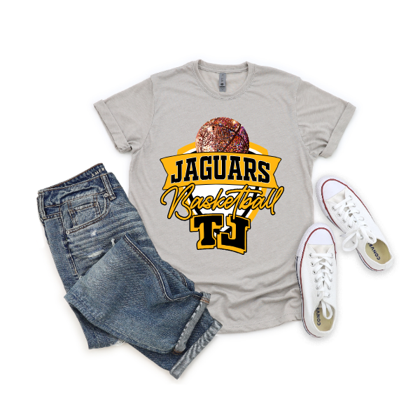 Tj Basketball Crest Tshirt - Sparkle Basketball