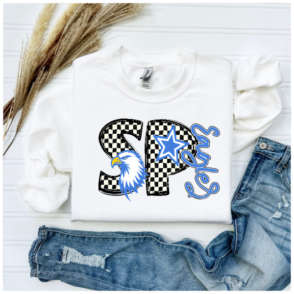 Black & White Checkered School Spirit - South Park Crewneck