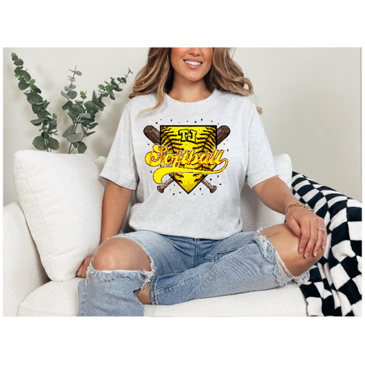 Softball Home Plate - Jaguars Tshirt
