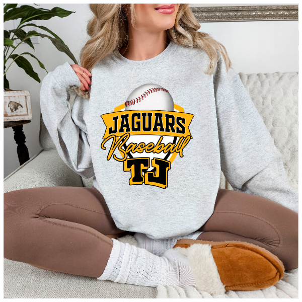 TJ Baseball Crest Crewneck - Solid Baseball