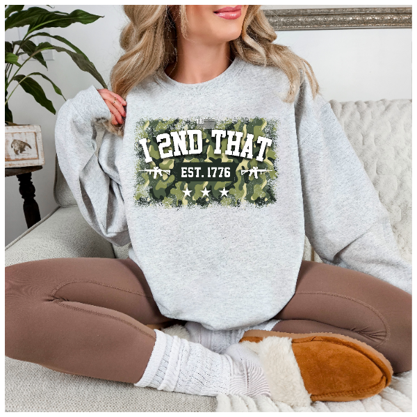 I 2nd That Camo Crewneck
