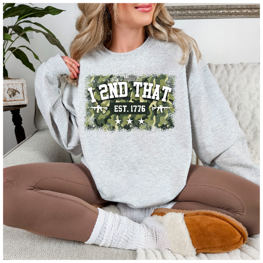 I 2nd That Camo Crewneck