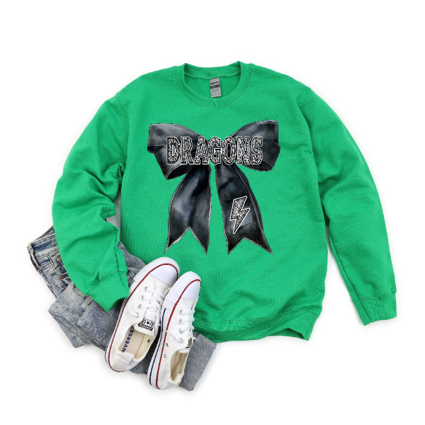 Coquette Jeweled Bow - DRAGONS Crewneck