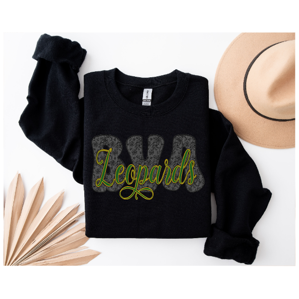 Chantilly Lace - BVA Black Letters Crewneck