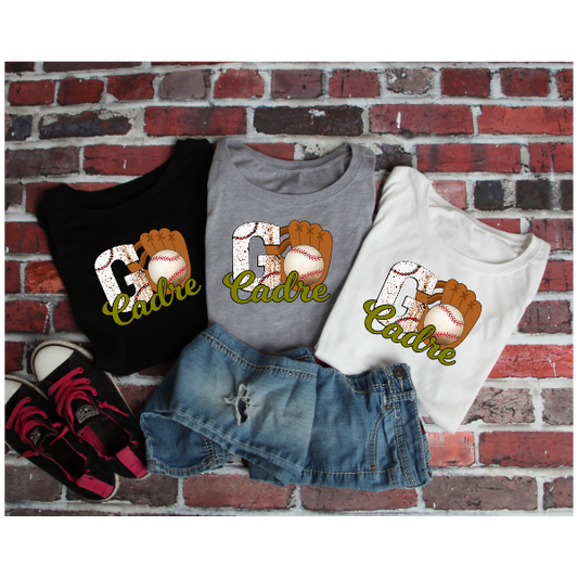 Go Baseball- Cadre LONG Sleeve Tshirt