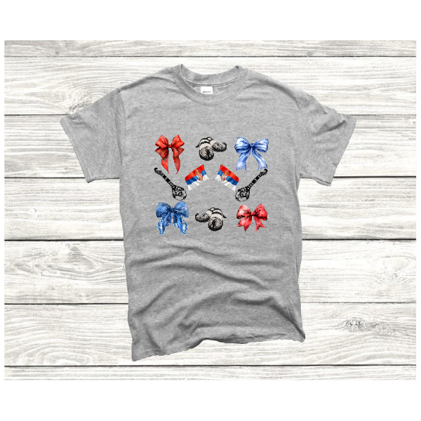 St. Nicholas Tamburitzans Tee- Coquette- Design on Center