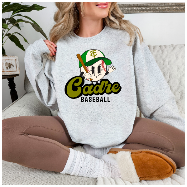 Baseball Retro Dude - Cadre Crewneck