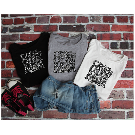 Cross Country Mom Rhinestone Tshirt