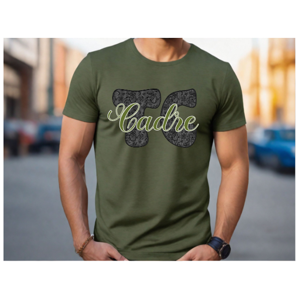 Lovely Lace Cadre Tshirt - Black Letters