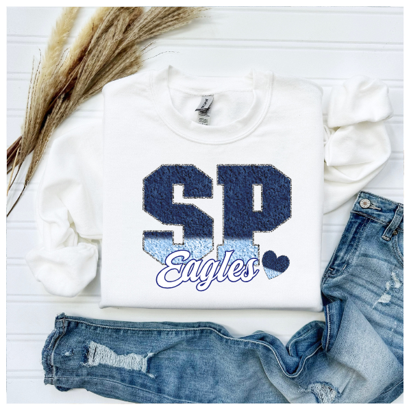 Printed School Spirit Varsity Letters - South Park Crewneck