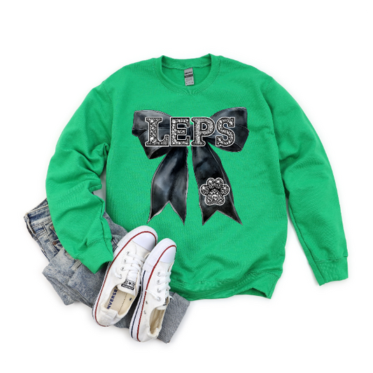 Coquette Jeweled Bow - LEPS Crewneck
