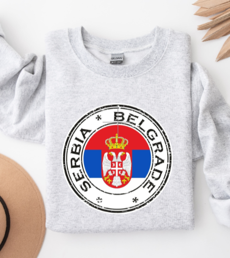 Serbia Belgrade Seal - Crewneck