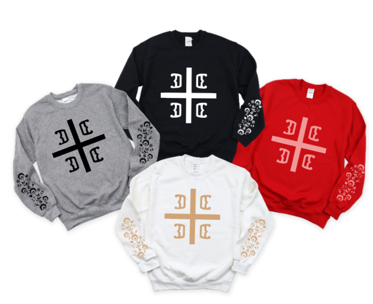Crest Flowers - Crewneck