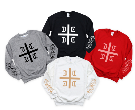 Crest Flowers - Crewneck