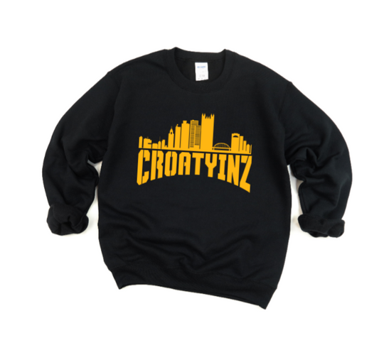 Pgh Skyline Croatyinz - Crewneck