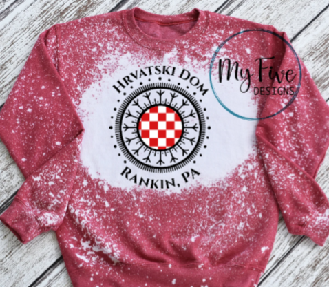 Hrvatska Dom Bleached - Crewneck
