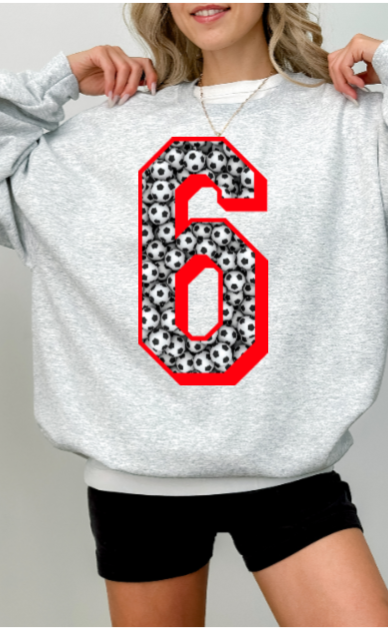 Soccer Numbers Crewneck