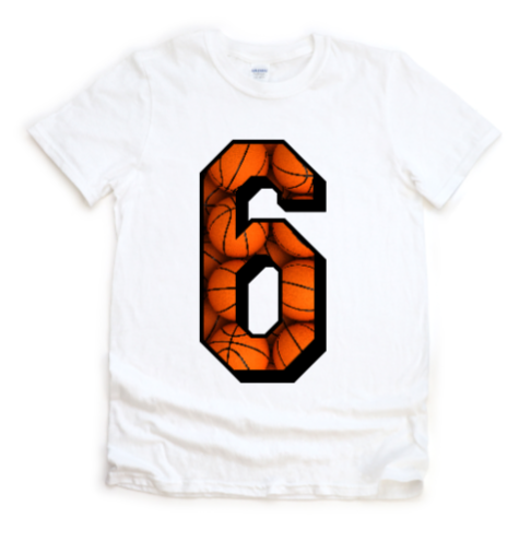 Basketball Numbers Tshirt