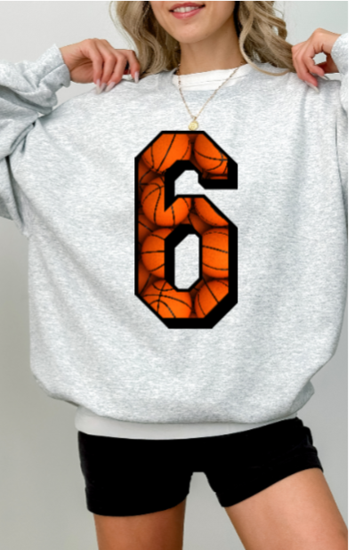 Basketball Numbers Crewneck
