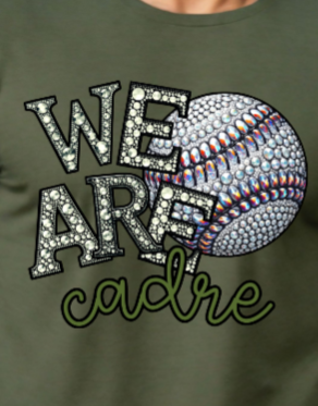 We Are - Jeweled Baseball TSHIRT Cadre