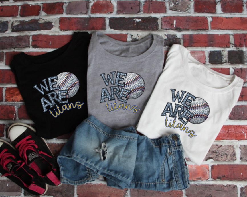 We Are - Jeweled Baseball Titans Crewneck
