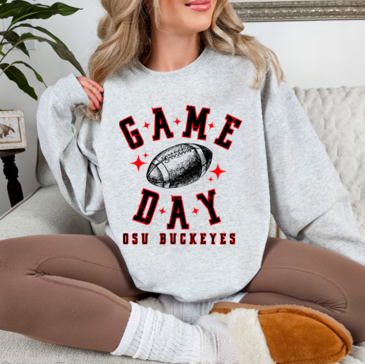 Game Day Football Sketch - Buckeye TSHIRT