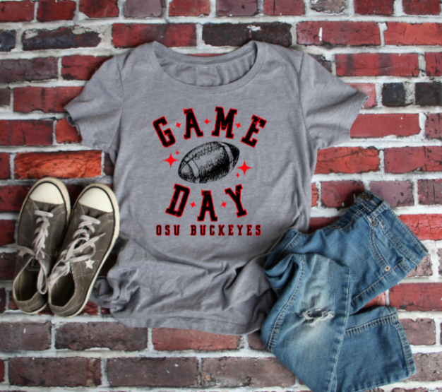 Game Day Football Sketch - Buckeye TSHIRT
