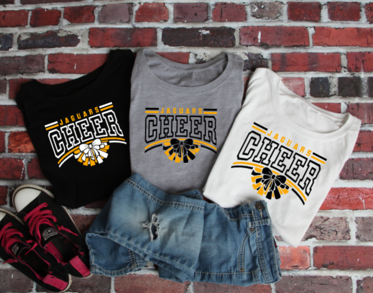 Cheer Mascot Pom - TJ Jaguars Tshirt