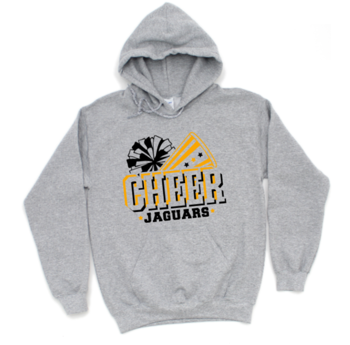 Cheer Mascot Pom & Megaphone - TJ Jaguars Hoodie