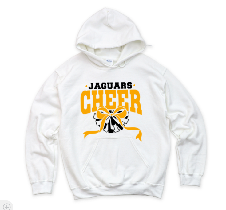 Cheer Mascot Pom & Bow - TJ Jaguars Hoodie
