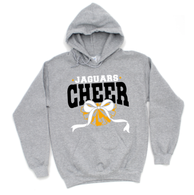 Cheer Mascot Pom & Bow - TJ Jaguars Hoodie