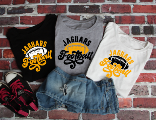 Football Swirl - TJ Jaguars Tshirt