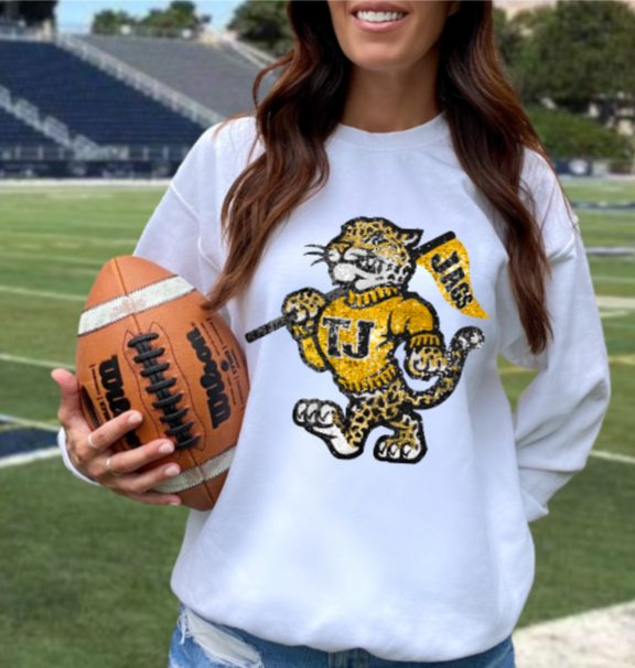 *Jags Faux Sequins - Crewneck