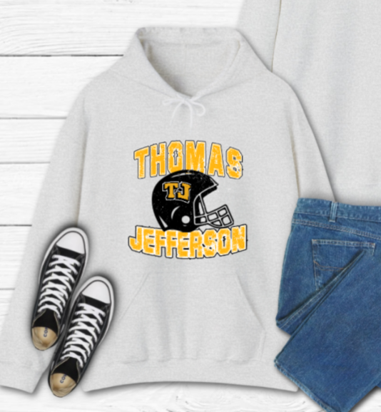 Distressed Football - TJ Jaguars Hoodie