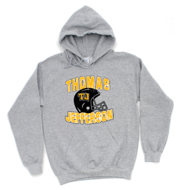 Distressed Football - TJ Jaguars Hoodie
