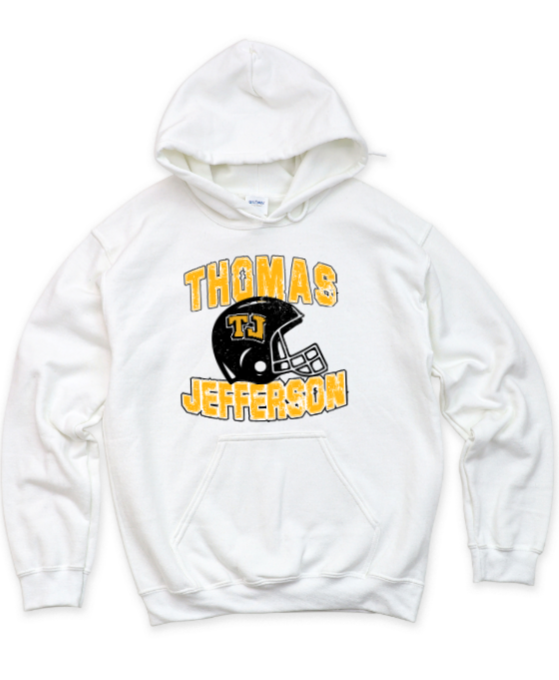 Distressed Football - TJ Jaguars Hoodie