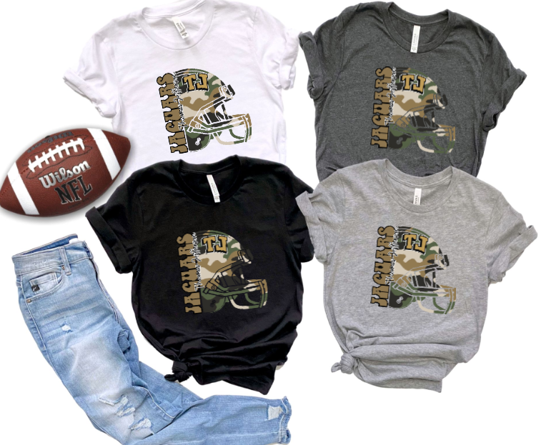 Camo Football - TJ Jaguars Tshirt