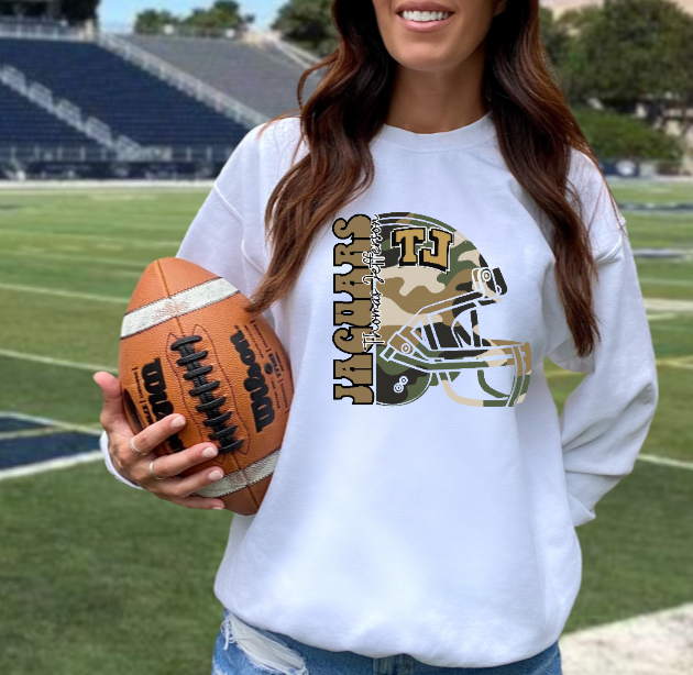 Camo Football - TJ Jaguars Crewneck