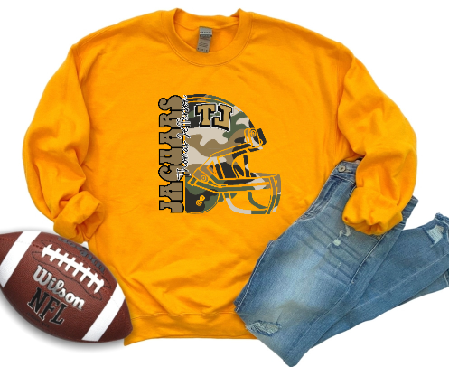 Camo Football - TJ Jaguars Crewneck