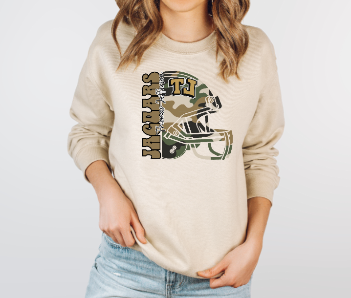 Camo Football - TJ Jaguars Crewneck