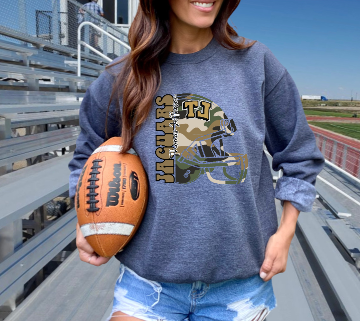 Camo Football - TJ Jaguars Crewneck