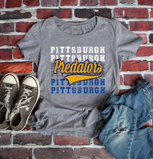 Predators Pittsburgh Multiple - Tshirt