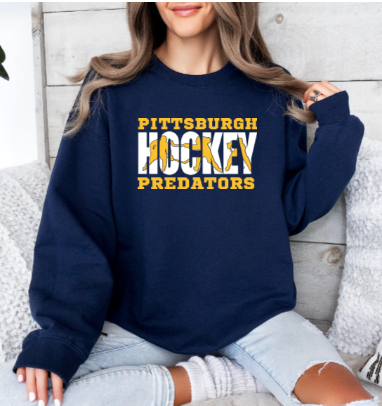 Hockey Silhouette - Predators Crewneck