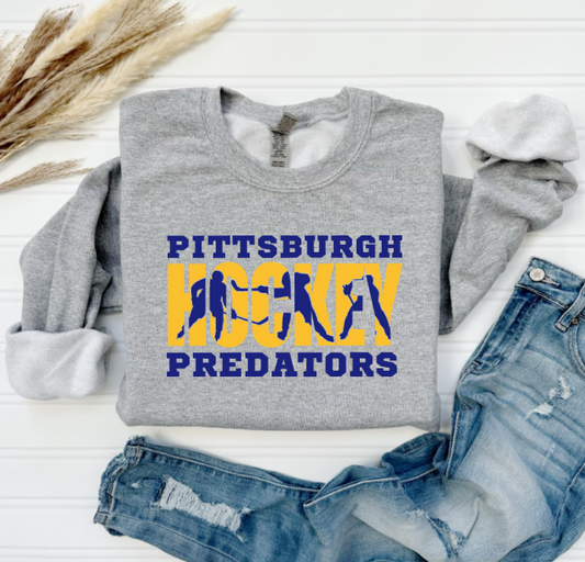 Hockey Silhouette - Predators Crewneck