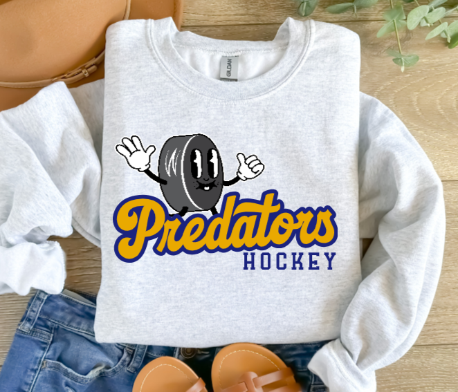 Hockey Retro Dude - Predators Crewneck