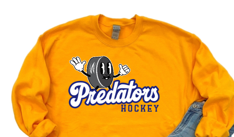 Hockey Retro Dude - Predators Crewneck