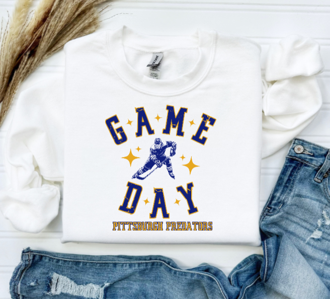 Game Day Hockey Player - Predators Crewneck