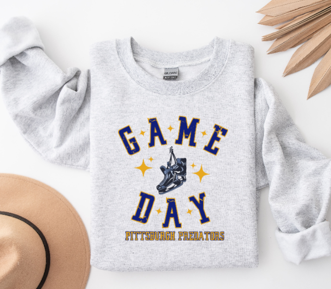 Game Day Hockey Skates - Predators Crewneck